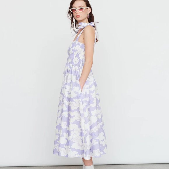 Lazy Oaf X Laura Callaghan Fantasy Fiction Tie Shoulder Dress -Size UK 14, US 10 - Picture 4 of 5